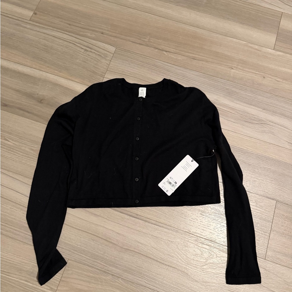 ALO Yoga Black Button-down cardigan